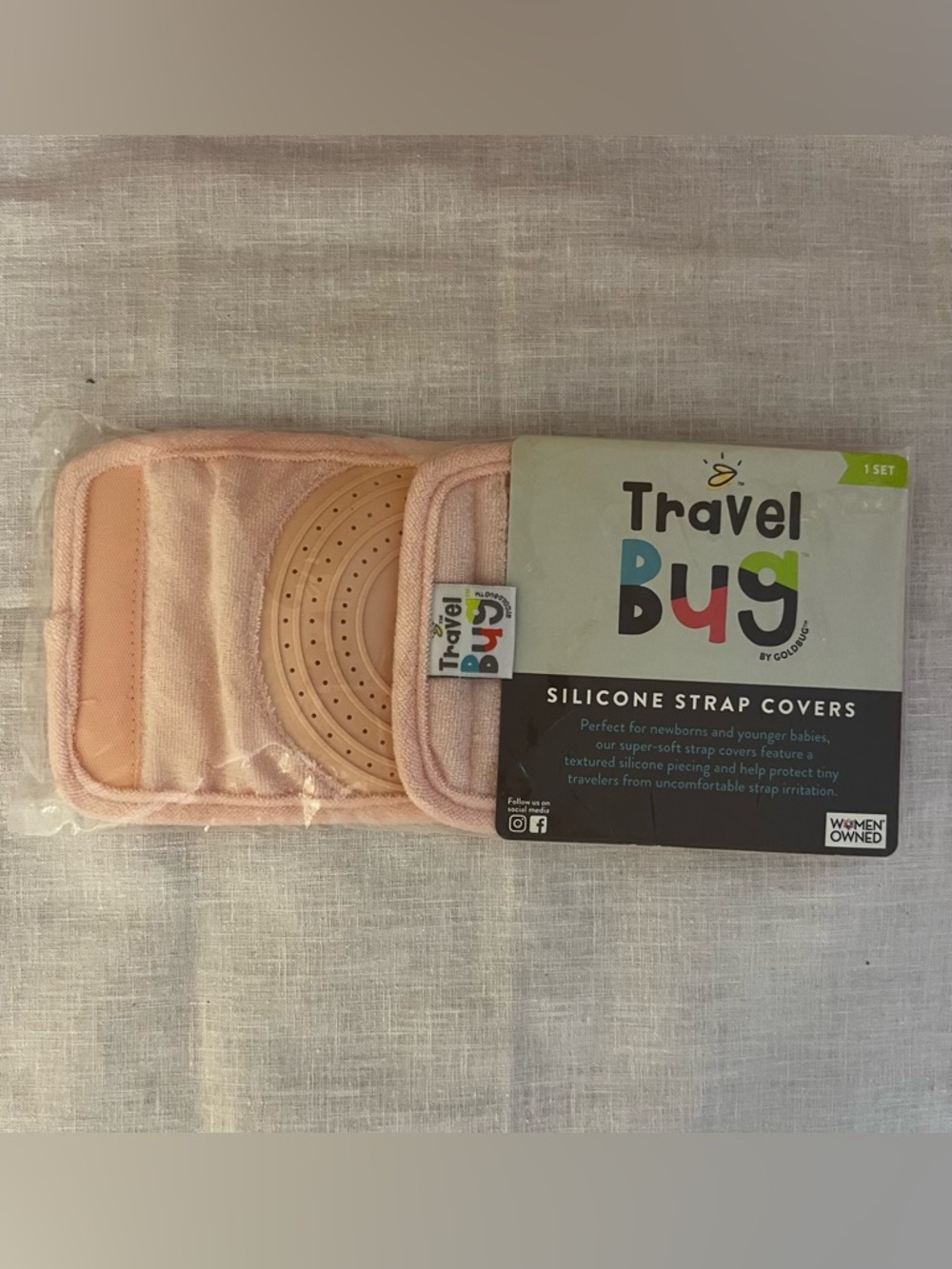 Travel Bug Car Seat Silicone Strap Covers